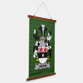 Irish Jordan Coat of Arms Family Crest Hangend Wandkleed (Gebogen)