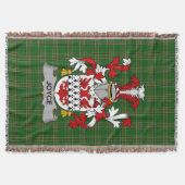 Irish Joyce Coat of Arms Family Crest Ireland Deken (Voorkant)
