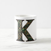 Irish K Monogram Coffee Mug Koffiemok (Center)
