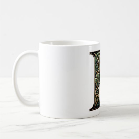 Irish K Monogram Coffee Mug Koffiemok (Links)