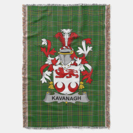 Irish Kavanagh of Cavanagh Wapen Familie Auto Deken