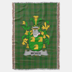 Irish Kee of McKee wapenschild Family Crest Ierlan Deken
