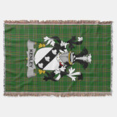 Irish Kenley Coat of Arms Family Crest Ireland Deken (Voorkant)