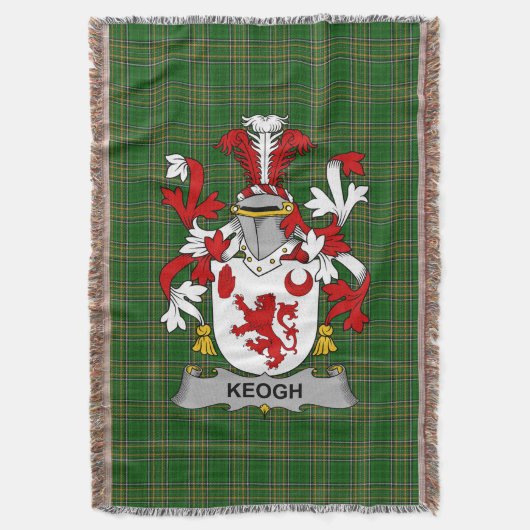 Irish Keogh of McKeogh wapenschild familiewapen Deken (Voorkant Verticaal)