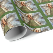 Irish KerstAngel Holiday Wrapping Paper Cadeaupapier (Rol Hoek)