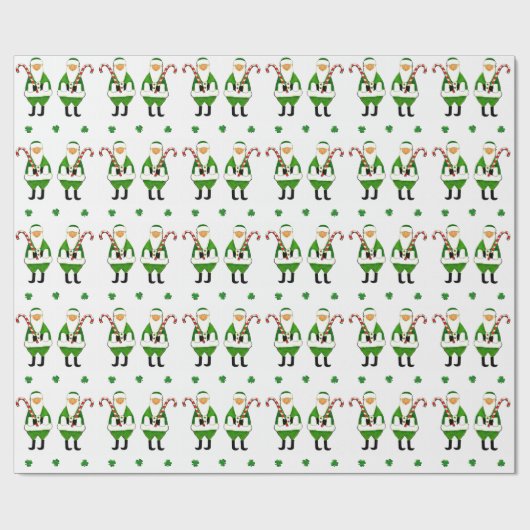 Irish Kerstcadeau Cadeaupapier (Vlak)