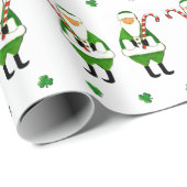 Irish Kerstcadeau Cadeaupapier (Rol Hoek)