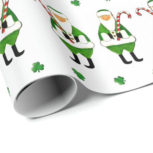 Irish Kerstcadeau Cadeaupapier (Rol Hoek)