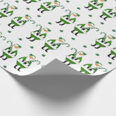 Irish Kerstcadeau Cadeaupapier (Hoek)