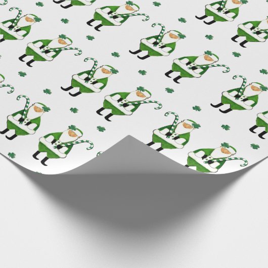 Irish Kerstcadeau Cadeaupapier (Hoek)