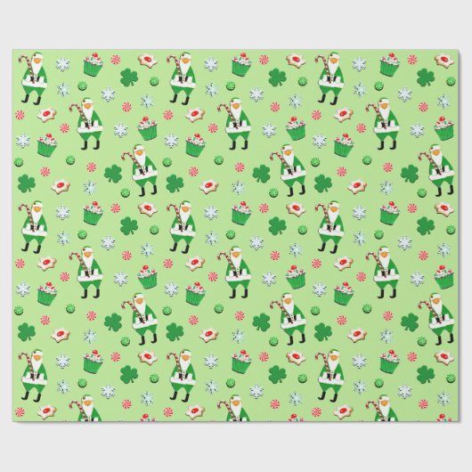 Irish Kerstfeestay Gift Cadeaupapier (Vlak)