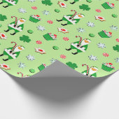 Irish Kerstfeestay Gift Cadeaupapier (Hoek)