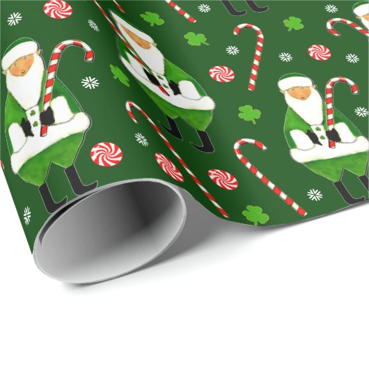 Irish Kerstfeestay Gift Cadeaupapier (Rol Hoek)