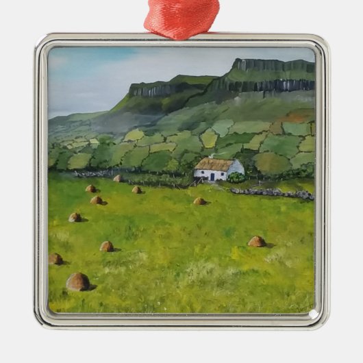 Irish KerstOrnament Holiday Ierland Metalen Ornament (Voorkant)