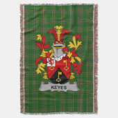 Irish Keyes wapenschild Family Crest Ireland Deken (Voorkant Verticaal)