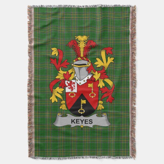 Irish Keyes wapenschild Family Crest Ireland Deken (Voorkant Verticaal)