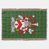 Irish Kiely Wapen Family Crest Ierland Deken (Voorkant)