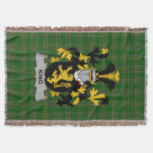 Irish King Coat of Arms Family Crest Ierland Deken (Voorkant)