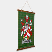 Irish Kingston Coat of Arms Family Crest Hangend Wandkleed (Gebogen)