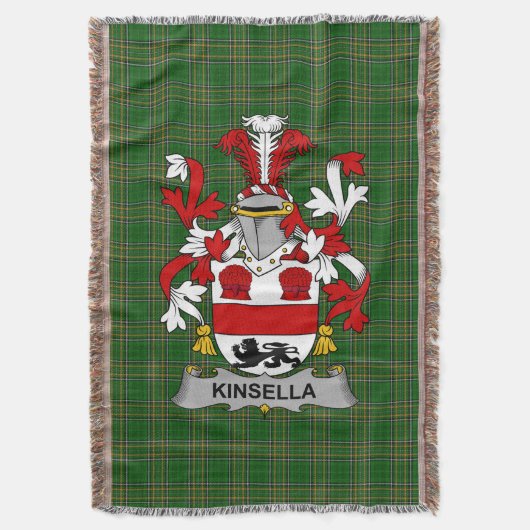 Irish Kinsella of Kinsellagh wapenschild familie Deken (Voorkant Verticaal)