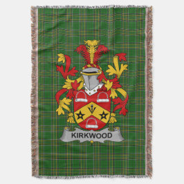 Irish Kirkwood Coat of Arms Family Crest Ireland Deken