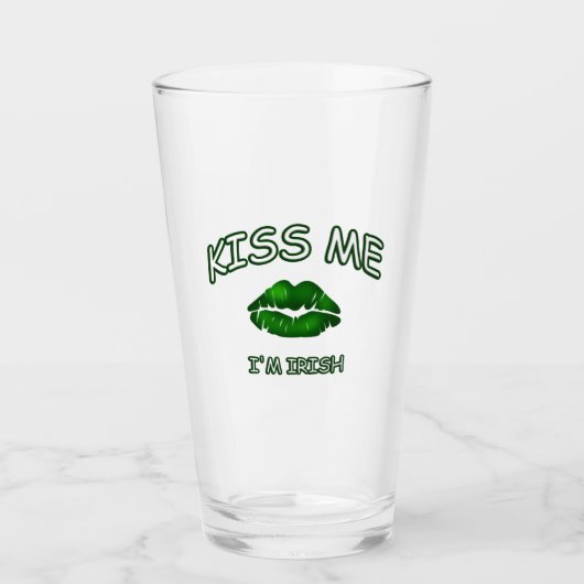 Irish Kiss me Glas (Voorkant)