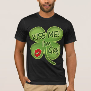 Irish Kiss me Ik ben Gay T-shirt