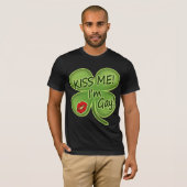 Irish Kiss me Ik ben Gay T-shirt (Voorkant volledig)
