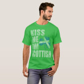 Irish Kiss me Ik ben Scottish St Patrick's Day T-shirt (Voorkant volledig)