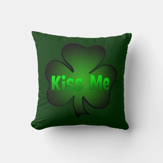 Irish Kiss me Pillow Kussen (Voorkant)