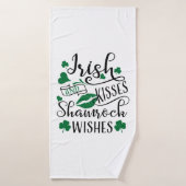 Irish Kisses en Shamrock Wishes Badhanddoek (Badhanddoek)