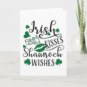 Irish Kisses en Shamrock Wishes Kaart