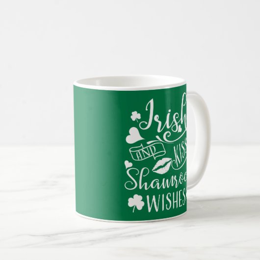 Irish Kisses en Shamrock Wishes Koffiemok (Voorkant rechts)
