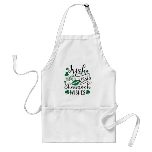 Irish Kisses en Shamrock Wishes Standaard Schort (Voorkant)
