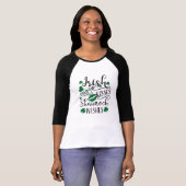 Irish Kisses en Shamrock Wishes T-shirt (Voorkant volledig)