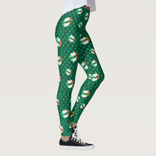 Irish Kisses schattige St Patricks day Leggings (Rechts)