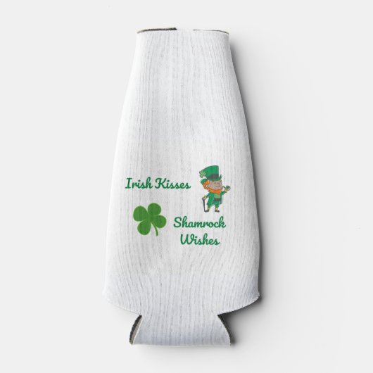 Irish Kisses, Shamrock wil op een Flesjeskoeler (Voorkant)