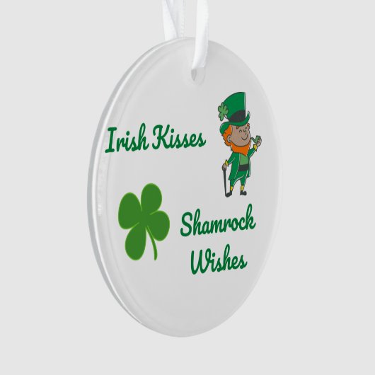 Irish Kisses, Shamrock wil op een Ornament (voorkant)