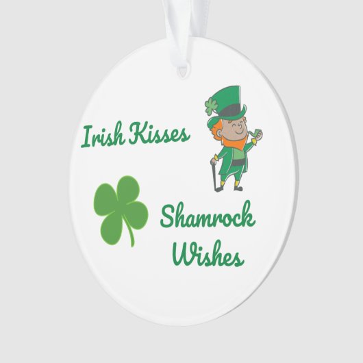 Irish Kisses, Shamrock wil op een Ornament (voorkant)