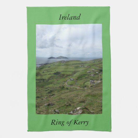 Irish Kitchen Towel Ring van Kerry Ierland Theedoek (Verticaal)