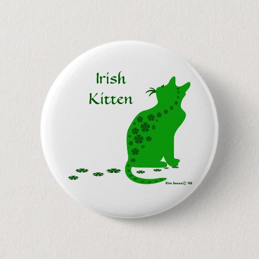 Irish Kitten-Button Ronde Button 5,7 Cm (Voorkant)
