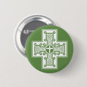 Irish Knot Celtic Cross Ronde Button 5,7 Cm (Voorkant /achterkant)