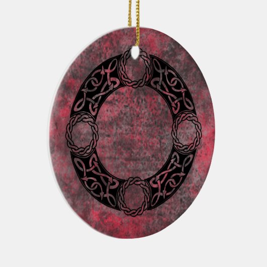 Irish Knot Design Keramisch Ornament (Rechts)