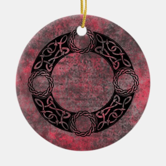 Irish Knot Design Keramisch Ornament (Voorkant)