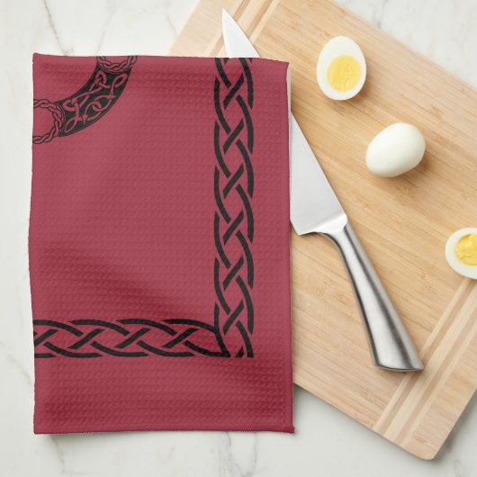 Irish Knot Design Theedoek (Quarter Fold)