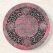 Irish Knot Design Zandsteen Onderzetter (Voorkant)