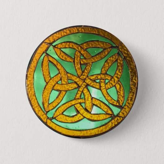 Irish Knot Pin Ronde Button 5,7 Cm (Voorkant)