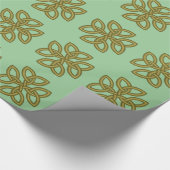 Irish Knot Saint Patrick's wrapping paper Cadeaupapier (Hoek)