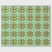 Irish Knot Saint Patrick's wrapping paper Cadeaupapier (Vlak)