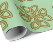 Irish Knot Saint Patrick's wrapping paper Cadeaupapier (Rol Hoek)